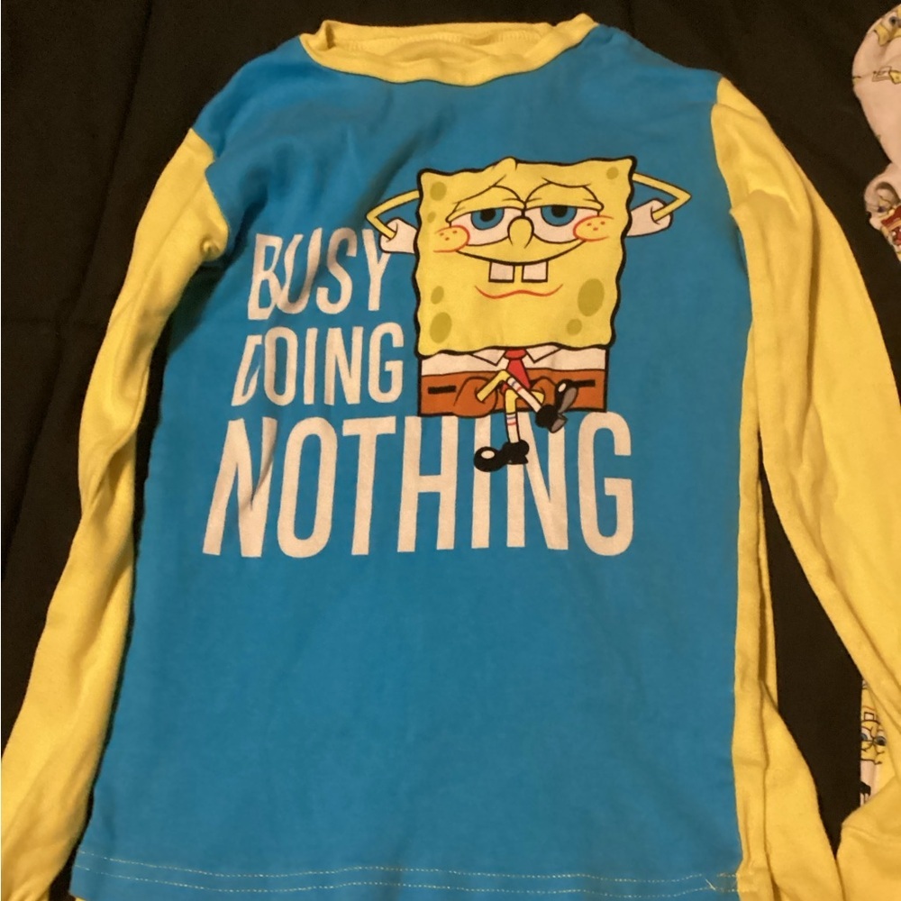 SpongeBob SquarePants Kids Pajama Set - Bundle of 2 - Picture 3 of 7